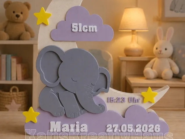 Baby - Elephant - Birth - Decor