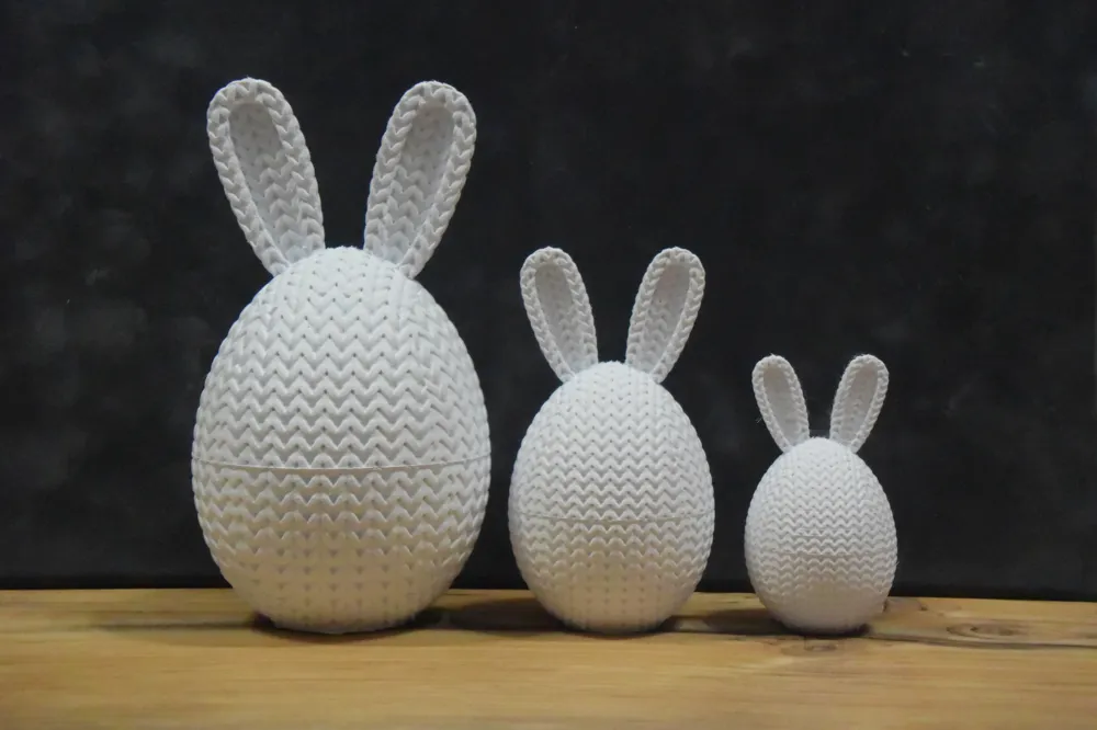 Easter Egg Container With Bunny Ears